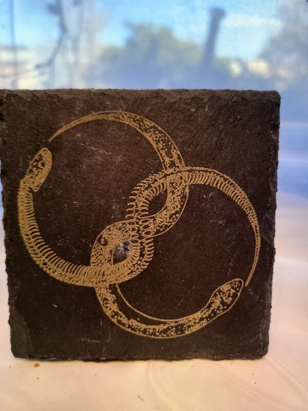 Snake & Skeleton Infinity Loop (burnwork) - Image 6