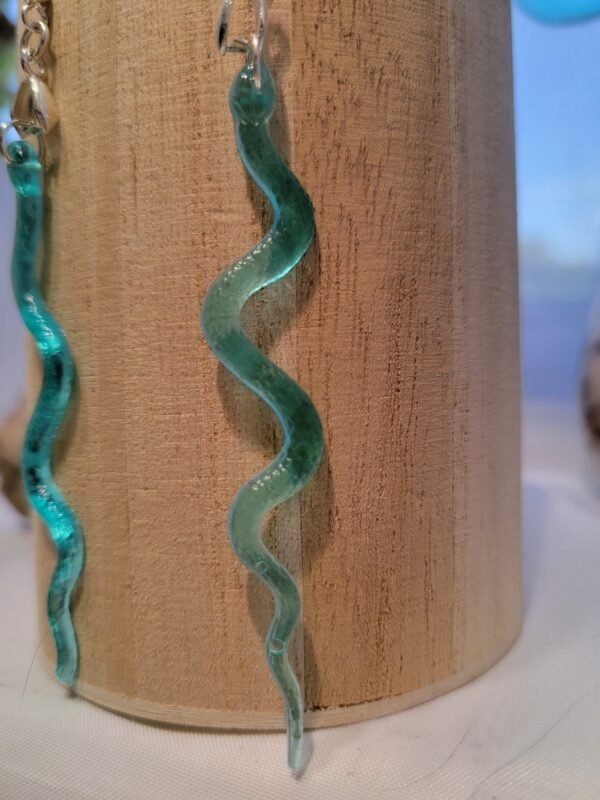 Slithering Snake Acrylic Earrings