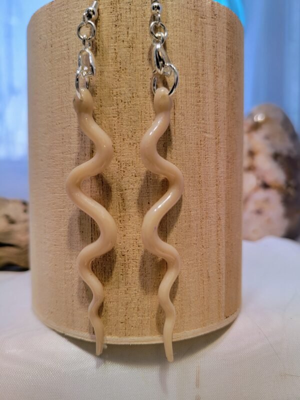 Slithering Snake Acrylic Earrings - Image 3