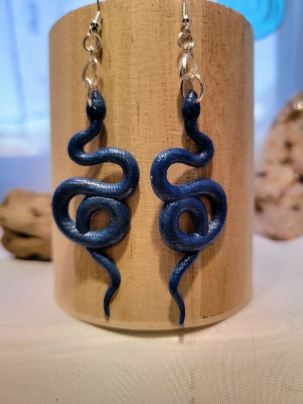 Coiled Snake Acrylic Earrings