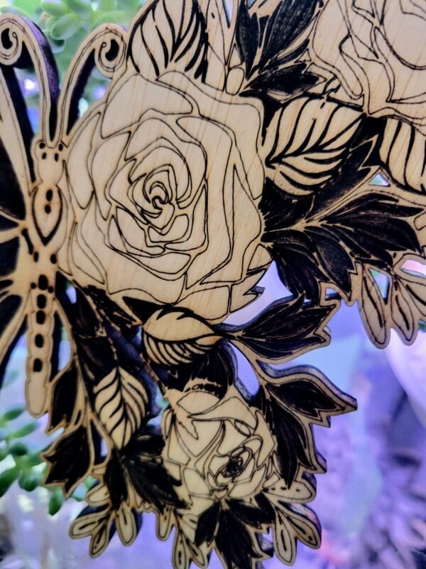 Butterfly with Roses - Image 3