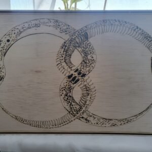 Snake & Skeleton Infinity Loop (linework)