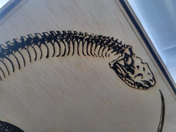 Snake & Skeleton Infinity Loop (burnwork) - Image 3