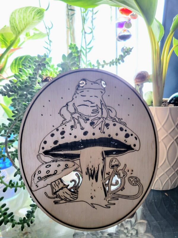 Frog on a Mushroom