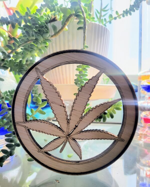 Cannabis Framed in Circle