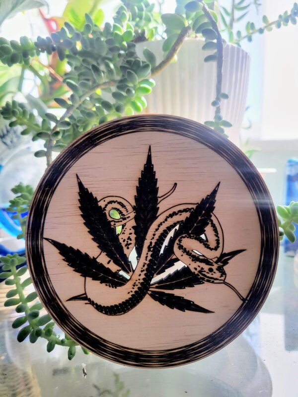 Cannabis Leaf & Snake