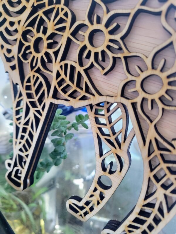 Cat Flower Mandala, Layered - Image 3