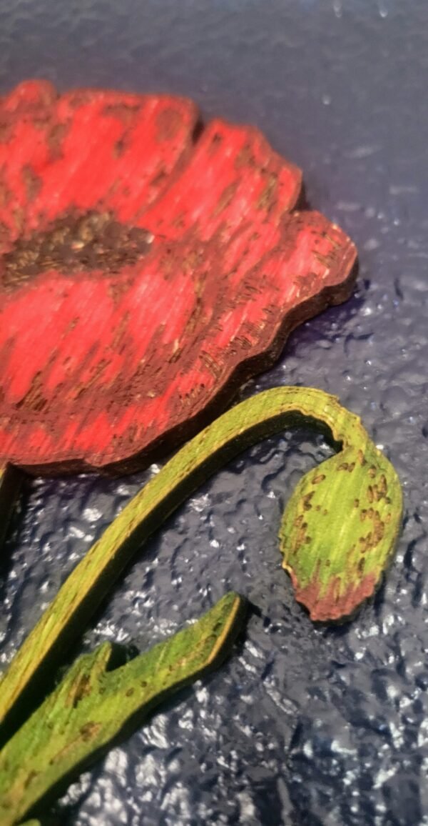 Art Nouveau Poppy Flower - Image 2