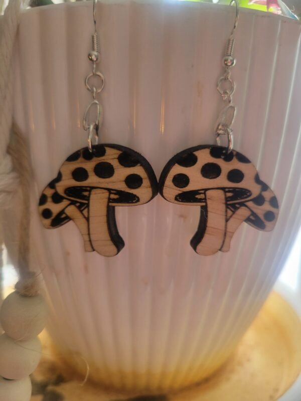 Amanita Mushroom Earrings